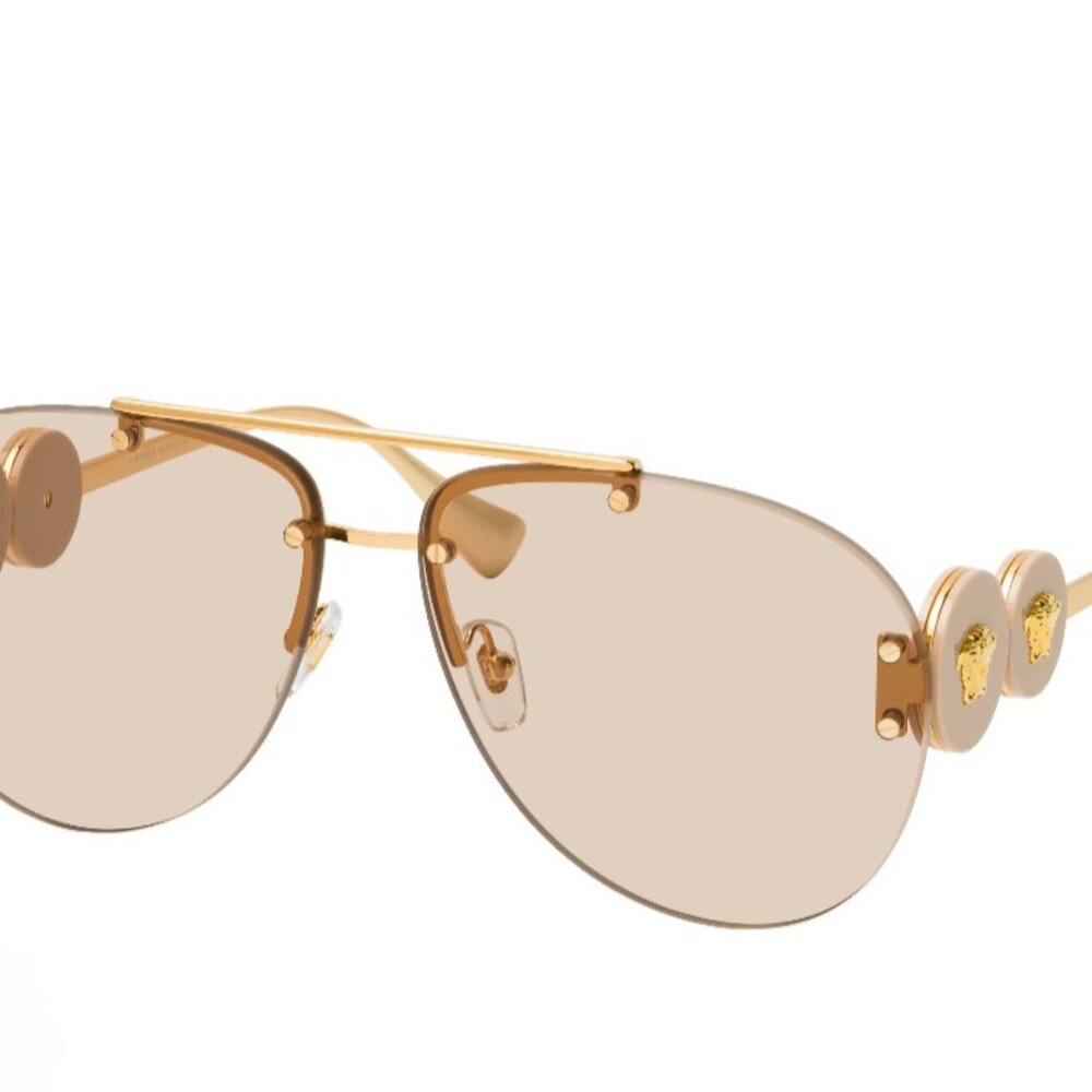 VERSACE 2250 Beige Sunglasses - Picture 3 of 7